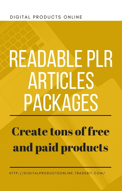 Product picture Readable PLR Articles Packages Private Label Rights Articles